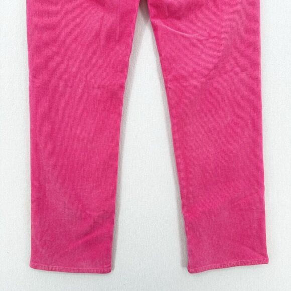 Rollas Corduroy Jeans 26 Original Straight Hot Pink Hi Rise Preppy Barbie *Flaw - Picture 7 of 14